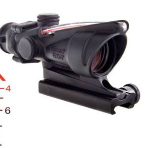 ACOG 4X32 .223 BAC CHEVRON RED - TA31F | TA51 MOUNT
